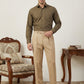 Men’s Classic Solid Casual Wear Shirt ( RDSH 037Brown )
