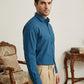 Men’s Classic Solid Formal Wear Shirt ( RDSH 037Peacock )