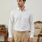 Men’s Classic Solid Formal Wear Shirt ( RDSH 037White )