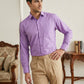 Men Cotton Blend Solid Smart Office Formal Shirt ( RDSH 038Light-Purple )