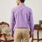 Men Cotton Blend Solid Smart Office Formal Shirt ( RDSH 038Light-Purple )