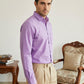 Men Cotton Blend Solid Smart Office Formal Shirt ( RDSH 038Light-Purple )