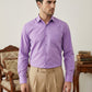 Men Cotton Blend Solid Smart Office Formal Shirt ( RDSH 038Light-Purple )