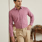 Men Cotton Blend Solid Smart Office Formal Shirt ( RDSH 038Magenta )