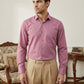 Men Cotton Blend Solid Smart Office Formal Shirt ( RDSH 038Magenta )