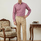 Men Cotton Blend Solid Smart Office Formal Shirt ( RDSH 038Magenta )