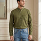 Cotton Blend Solid Formal Shirt for Men ( RDSH 039Olive )