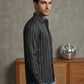 Men’s Vertical Striped Regular Fit Casual Shirt ( RDSH 041Black )