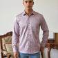 Men’s Vertical Striped Regular Fit Casual Shirt ( RDSH 041Purple )