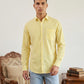 Men’s Pure Cotton Striped Casual Shirt ( RDSH 042Yellow )