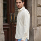 Men’s Textured Corduroy Woven Casual Shirt ( RDSH 043Cream )