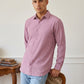 Men’s Wrinkle Textured Cotton Blend Casual Shirt ( RDSH 044Magenta )