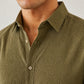Men Standard Corduroy Cotton Shirt ( RDSH 045Olive )