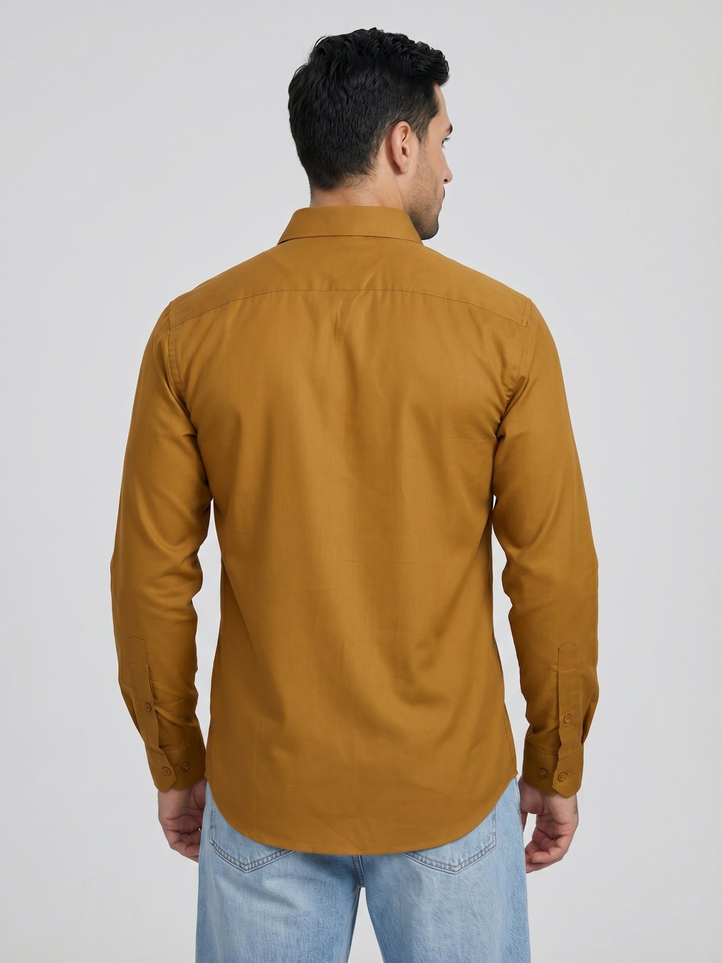 Cotton Solid Casual Shirt for Mens. ( RDSH 361Mustard )