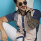 Printed Half Sleeve Lycra Shirt for Men