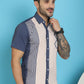 Printed Half Sleeve Lycra Shirt for Men