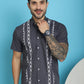 Printed Half Sleeve Lycra Shirt for Men