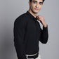 Indian Needle Men's Cotton Solid Black Formal Shirt's ( SF 361Black )