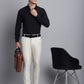 Indian Needle Men's Cotton Solid Black Formal Shirt's ( SF 361Black )