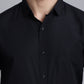 Indian Needle Men's Cotton Solid Black Formal Shirt's ( SF 361Black )