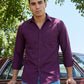 Cotton Solid Casual Shirt for Mens. ( RDSH 361Burgundy )