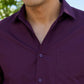 Cotton Solid Casual Shirt for Mens. ( RDSH 361Burgundy )