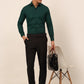 Men's Green Formal Solid Shirts
