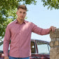 Cotton Solid Casual Shirt for Mens. ( RDSH 361Magenta )