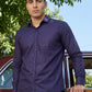 Cotton Solid Casual Shirt for Mens. ( RDSH 361Navy )