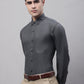 Men's Charcoal Cotton Solid Formal Shirt