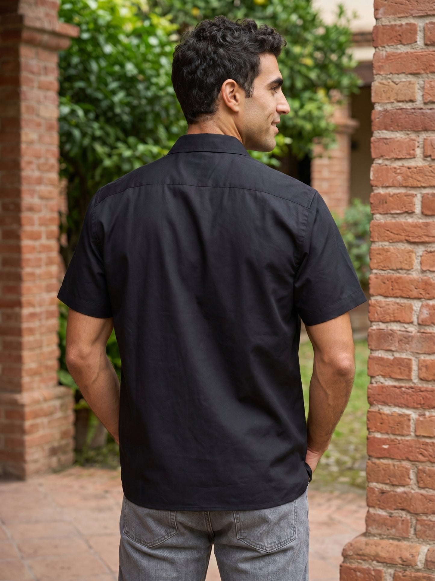 Cotton Solid Casual Shirts ( RDSH 754Black )
