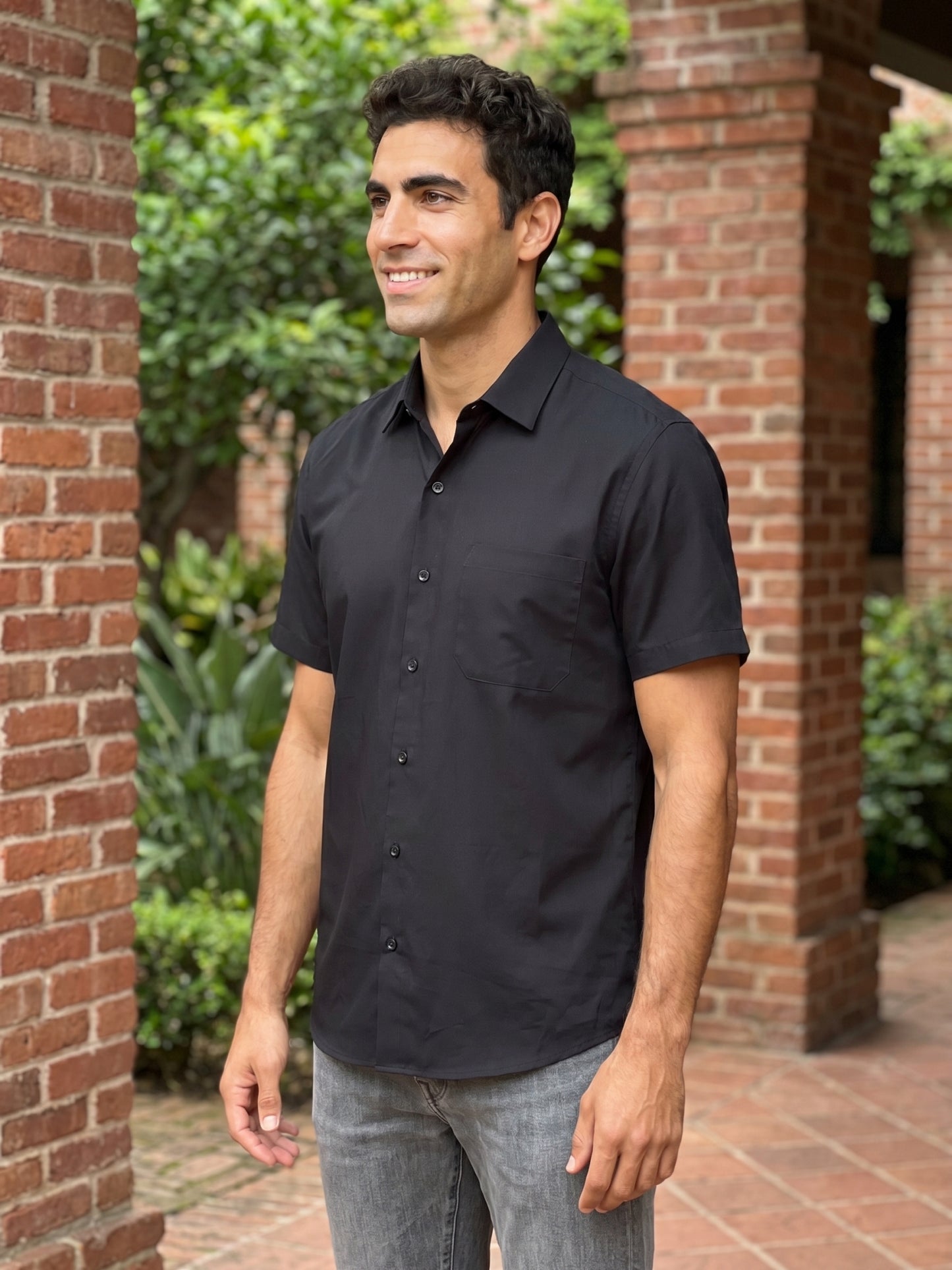 Cotton Solid Casual Shirts ( RDSH 754Black )
