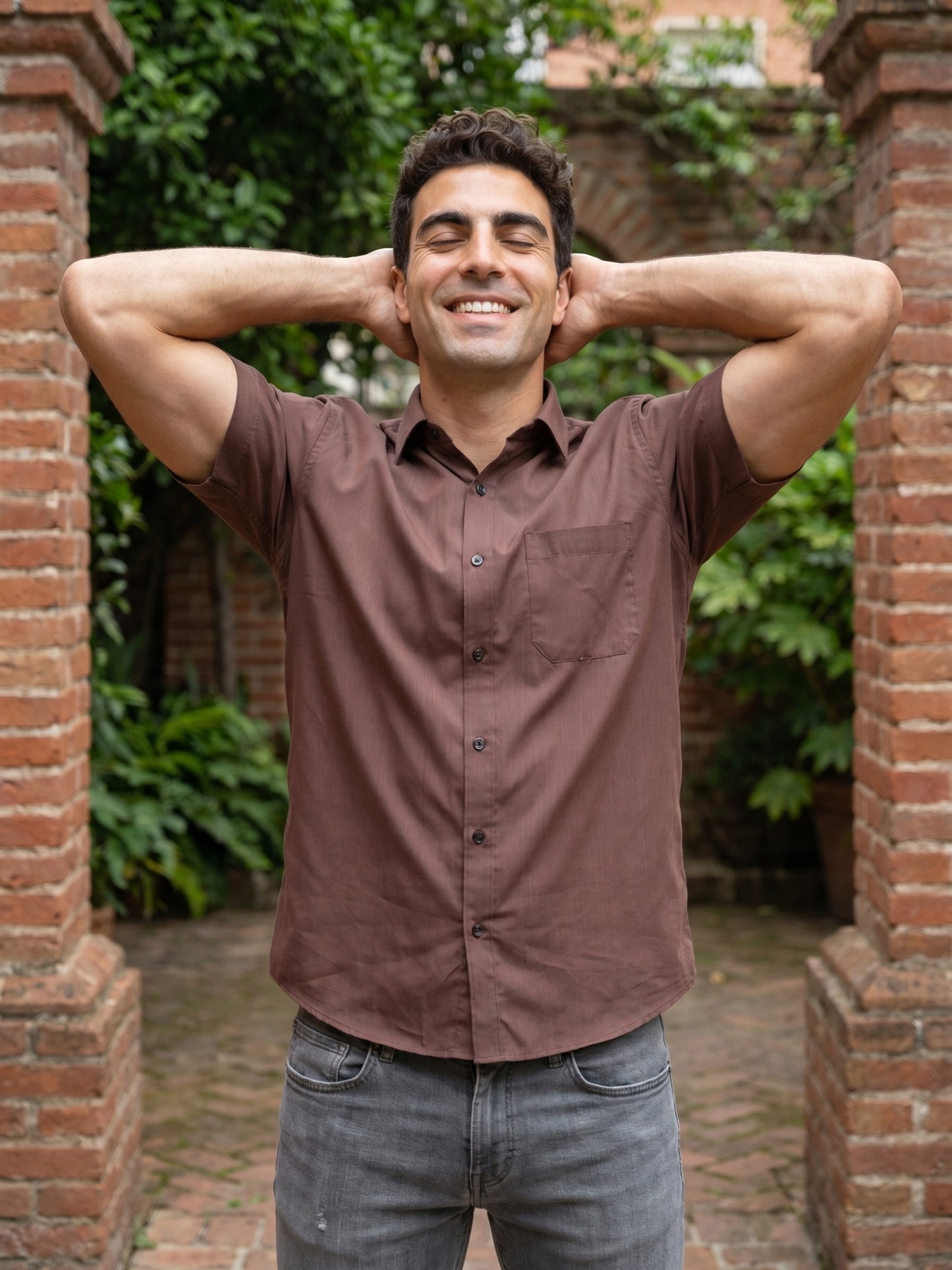 Cotton Solid Casual Shirts ( RDSH 754Coffee )