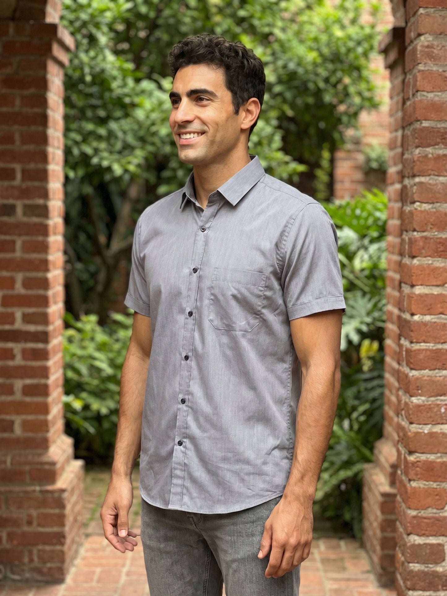 Cotton Solid Casual Shirts ( RDSH 754Grey )