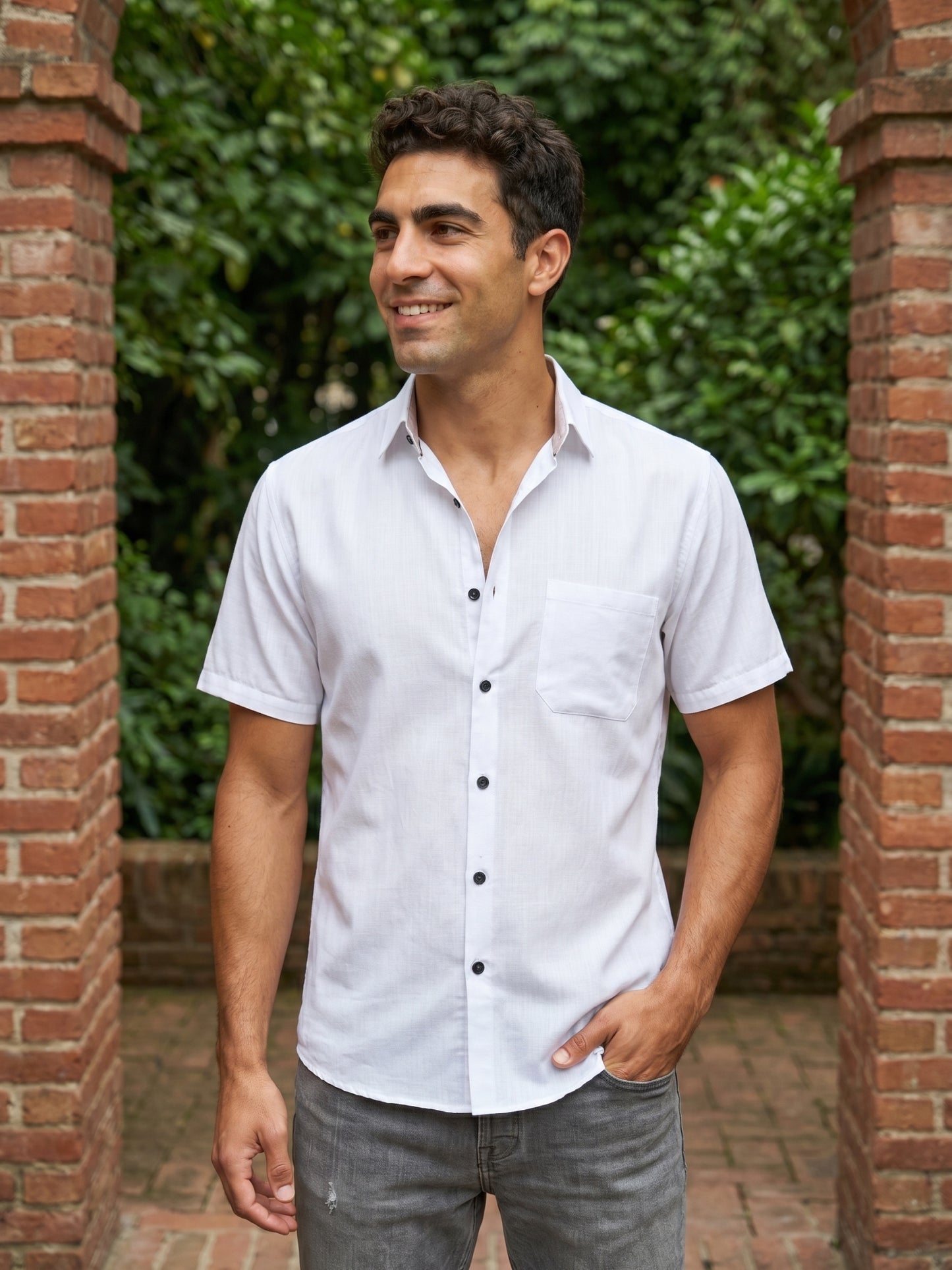Cotton Solid Casual Shirts ( RDSH 754White )
