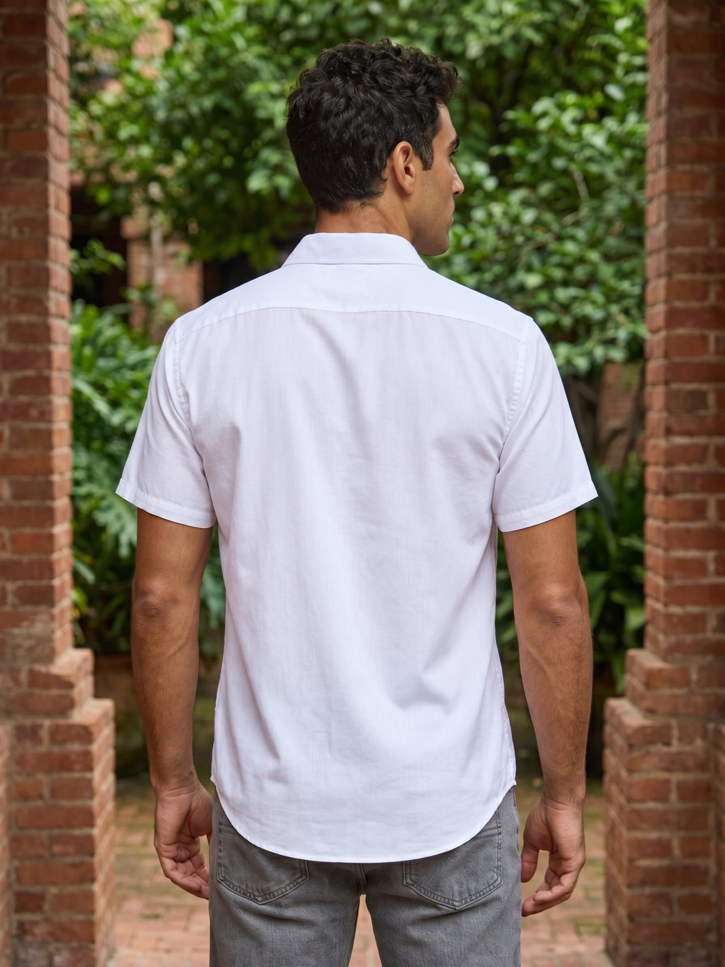 Cotton Solid Casual Shirts ( RDSH 754White )