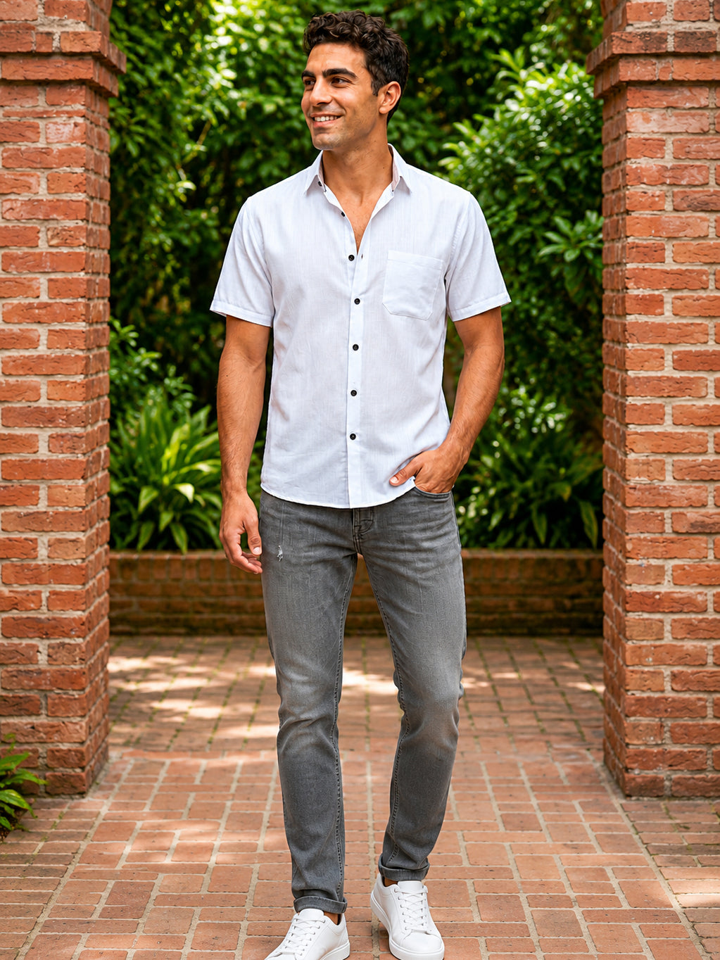 Cotton Solid Casual Shirts ( RDSH 754White )