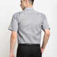 Indian Needle Grey Men's Solid Cotton Half Sleeves Formal Shirt ( SF 783Grey )