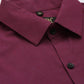 Indian Needle Men's Solid Formal Cotton Shirt ( SF 788Wine )