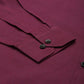 Indian Needle Men's Solid Formal Cotton Shirt ( SF 788Wine )