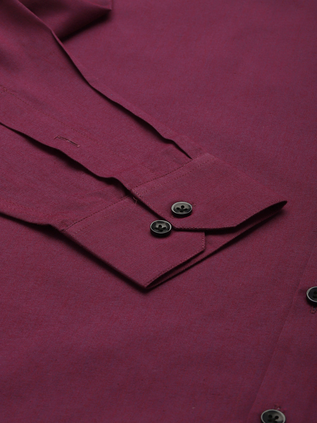 Indian Needle Men's Solid Formal Cotton Shirt ( SF 788Wine )