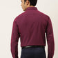 Indian Needle Men's Solid Formal Cotton Shirt ( SF 788Wine )