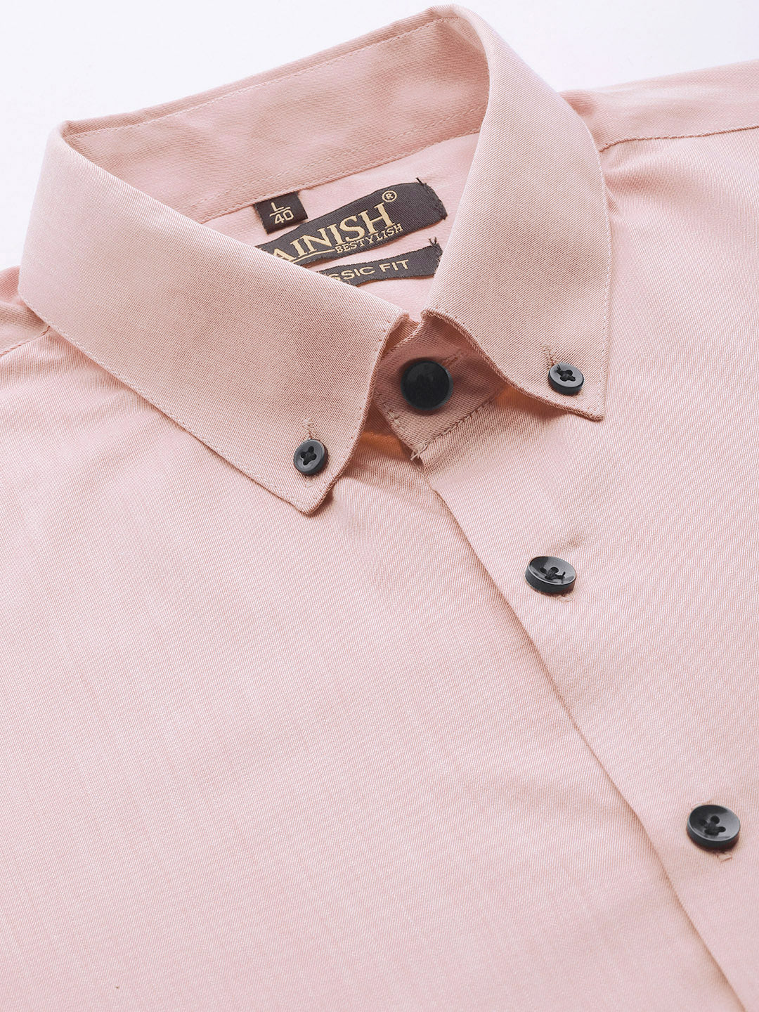 Indian Needle Men's Solid Formal Cotton Shirt ( SF 792Magenta )