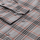 Indian Needle Men's Cotton Checked Formal Shirts ( SF 793Grey )