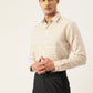 Indian Needle Men's Cotton Striped Formal Shirts ( SF 799Cream )