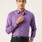 Indian Needle Men's Cotton Checked Formal Shirts ( SF 800Voilet )