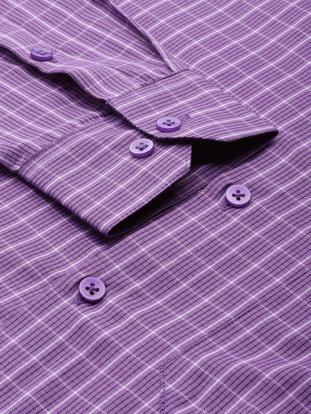 Indian Needle Men's Cotton Checked Formal Shirts ( SF 800Voilet )