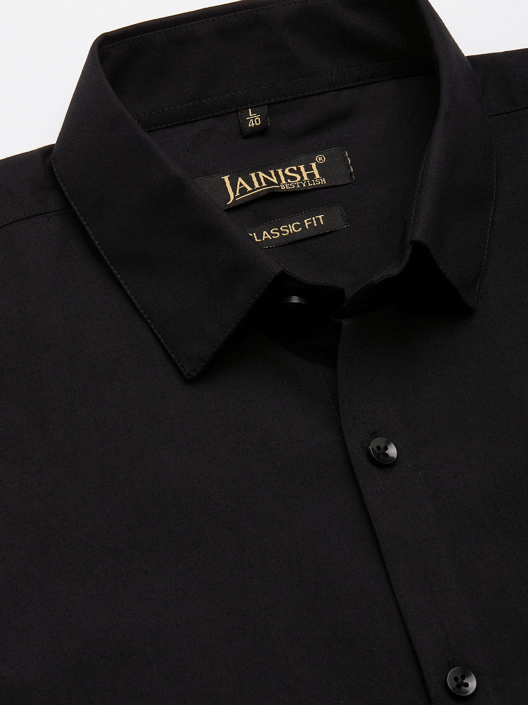 Indian Needle Men's Cotton Printed Formal Shirts ( SF 806Black )