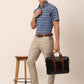 Indian Needle Men's Cotton Striped Half Sleeve Formal Shirts ( SF 816Blue )
