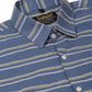 Indian Needle Men's Cotton Striped Half Sleeve Formal Shirts ( SF 816Blue )